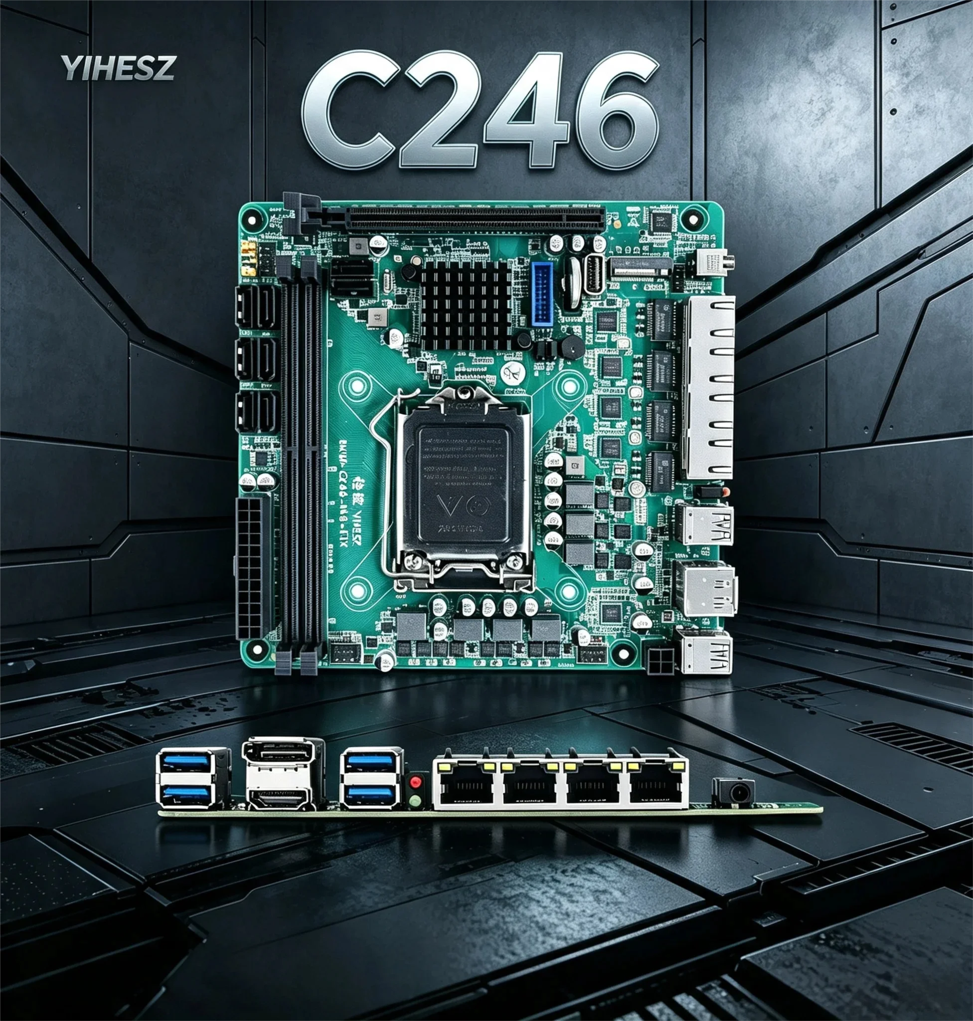 Carte mère NAS ITX C246 prenan - Nas Motherboard 8 Sata Mini Itx avis et prix